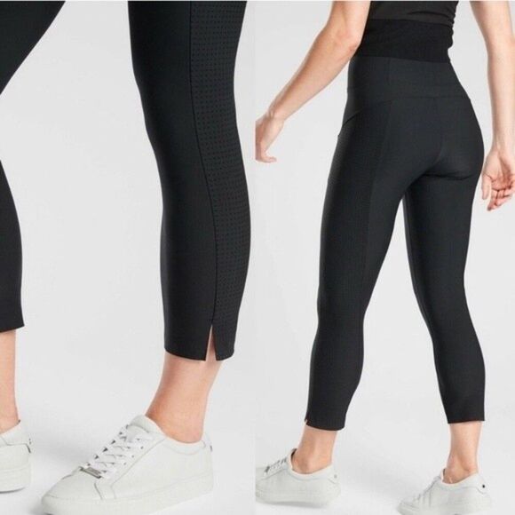 NWOT Athleta | XSP Black Stellar Tight Pant Zipper Pocket 77262 - Picture 2 of 11